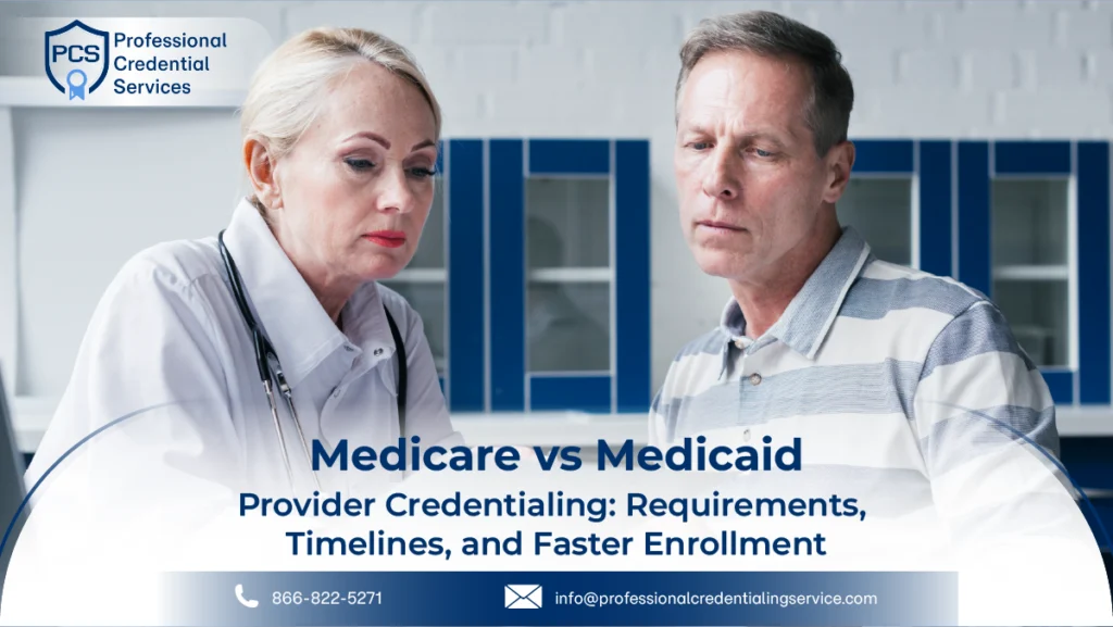 Medicare vs Medicaid provider credentialing