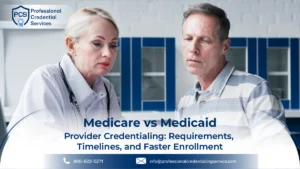 Medicare vs Medicaid provider credentialing